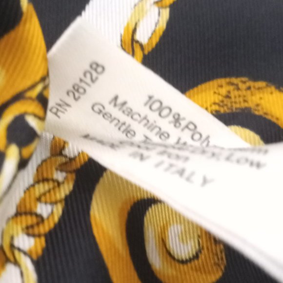 Women's Victoria's Secret Striped Silky Vintage Scarf - Picture 12 of 16